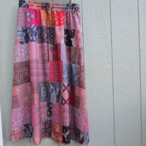 Unbrand‎ Women's XXL Maxi Skirts Colorblack Elastic waistband drawstring  Beach